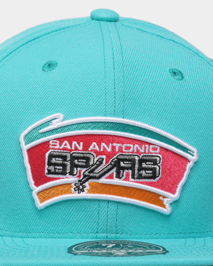 Mitchell & Ness San Antonio Spurs 'Team Ground 2.0 Hardwood Classics' Fitted Teal
