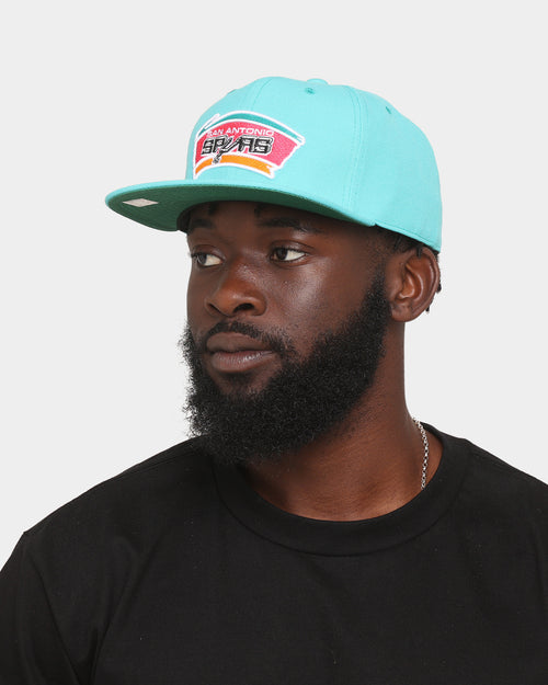 Mitchell & Ness San Antonio Spurs 'Team Ground 2.0 Hardwood Classics' Fitted Teal