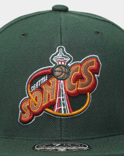 Mitchell & Ness Seattle Sonics 'Team Ground 2.0 Hardwood Classics' Fitted Green
