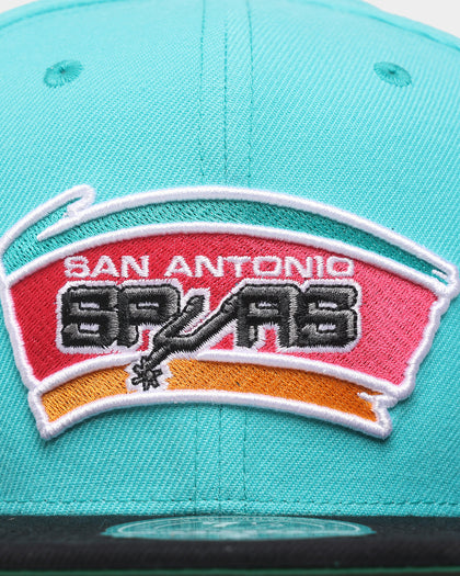 Mitchell & Ness San Antonio Spurs 'Team 2 Tone 2.0 Hardwood Classics' Fitted Teal
