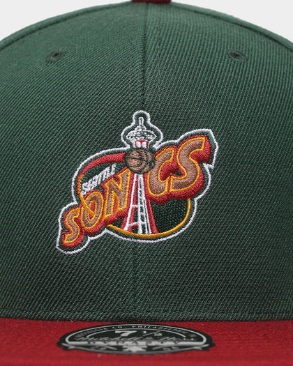 Mitchell & Ness Seattle Sonics 'Team 2 Tone 2.0 Hardwood Classics' Fitted Green
