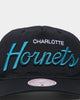 Mitchell & Ness Charlotte Hornets Montage Deadstock Nylon Snapback Black