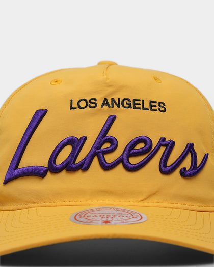Mitchell & Ness Los Angeles Lakers Montage Deadstock Nylon Snapback Yellow