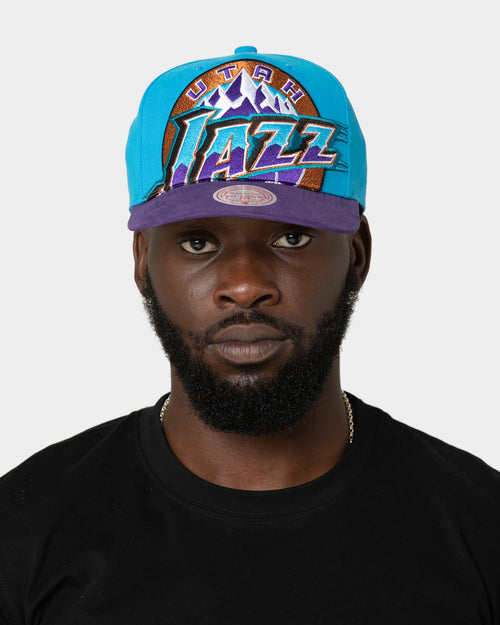 Mitchell & Ness Utah Jazz 'Hardwood XL Crop Logo' Pro Crown Snapback Original Team Colours