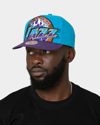 Mitchell & Ness Utah Jazz 'Hardwood XL Crop Logo' Pro Crown Snapback Original Team Colours