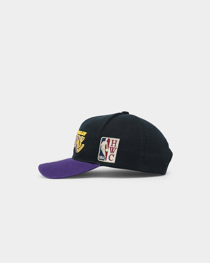 Mitchell & Ness Los Angeles Lakers 'Retro Script' Deadstock Snapback Black/Purple