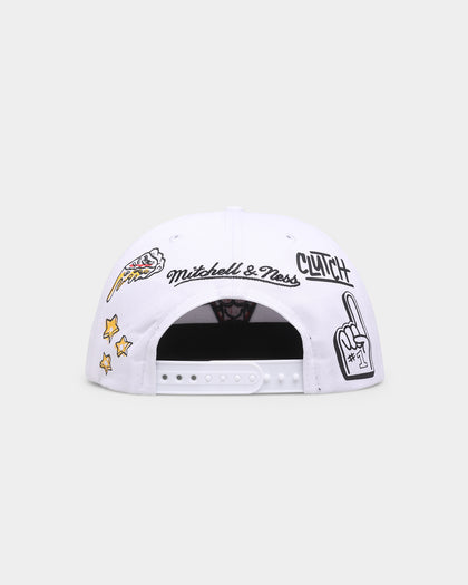 Mitchell & Ness Chicago Bulls 'Hand Drawn' Original Fit Snapback White