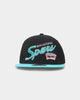 Mitchell & Ness San Antonio Spurs 'Team Script 2.0 Hardwood Classics' Fitted Black