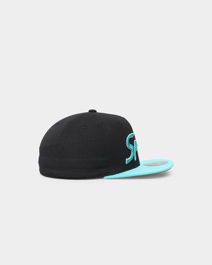 Mitchell & Ness San Antonio Spurs 'Team Script 2.0 Hardwood Classics' Fitted Black