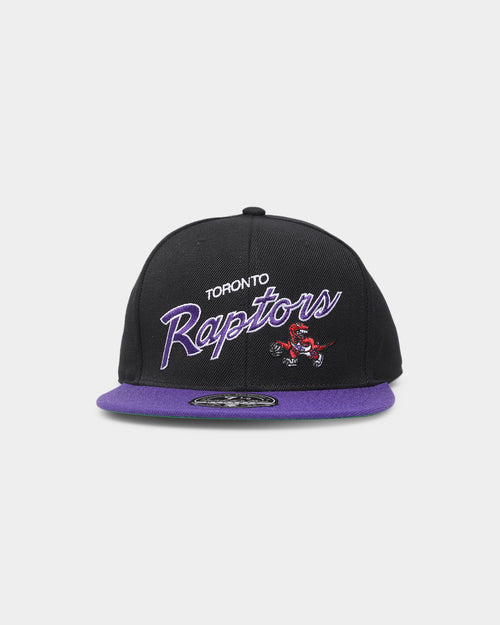 Mitchell & Ness Toronto Raptors 'Team Script 2.0 Hardwood Classics' Fitted Black