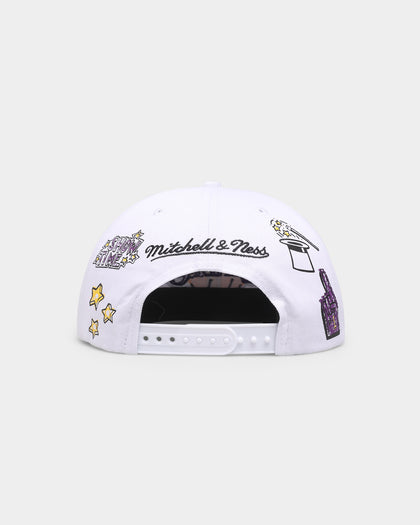 Mitchell & Ness Los Angeles Lakers 'Hand Drawn' Original Fit Snapback White