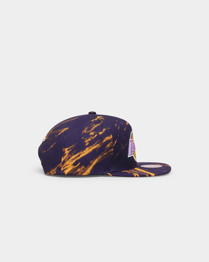 Mitchell & Ness Los Angeles Lakers 'Down For All' Original Fit Snapback Purple