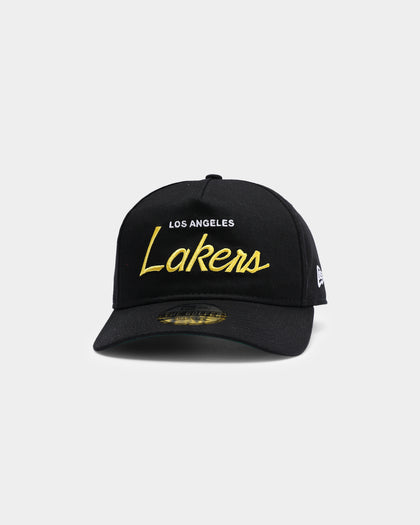 New Era Los Angeles Lakers Coach Script Old Golfer Snapback Black