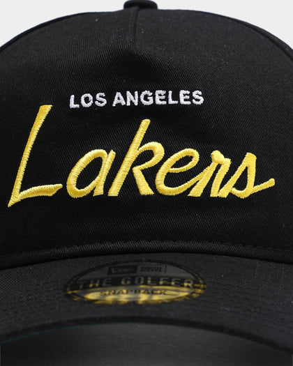 New Era Los Angeles Lakers Coach Script Old Golfer Snapback Black