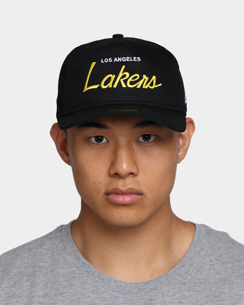 New Era Los Angeles Lakers Coach Script Old Golfer Snapback Black