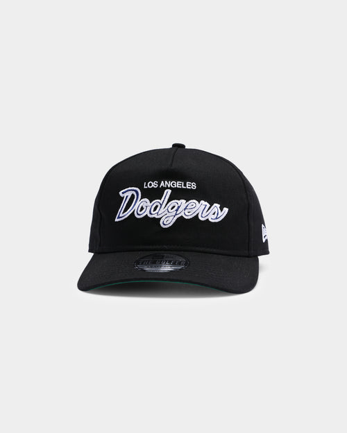 New Era Los Angeles Dodgers Coach Script Old Golfer Snapback Black