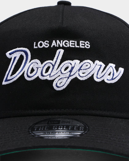 New Era Los Angeles Dodgers Coach Script Old Golfer Snapback Black