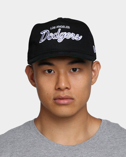 New Era Los Angeles Dodgers Coach Script Old Golfer Snapback Black