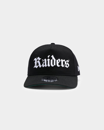 New Era Las Vegas Raiders Old English Script Old Golfer Snapback Black