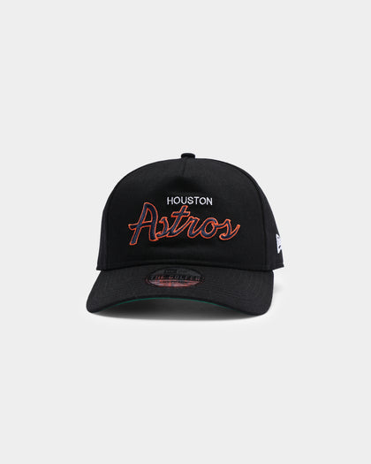 New Era Houston Astros Coach Script Old Golfer Snapback Black
