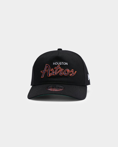 New Era Houston Astros Coach Script Old Golfer Snapback Black