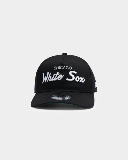 New Era Chicago White Sox Coach Script Old Golfer Snapback Black