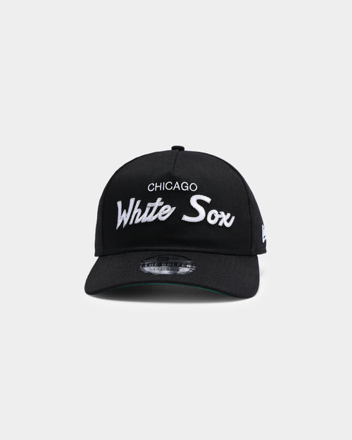 New Era Chicago White Sox Coach Script Old Golfer Snapback Black
