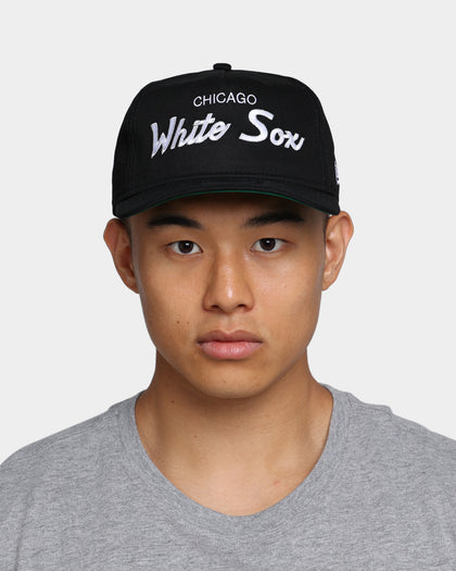 New Era Chicago White Sox Coach Script Old Golfer Snapback Black