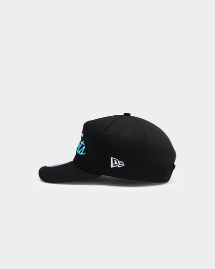New Era Charlotte Hornets Coach Script Old Golfer Snapback Black