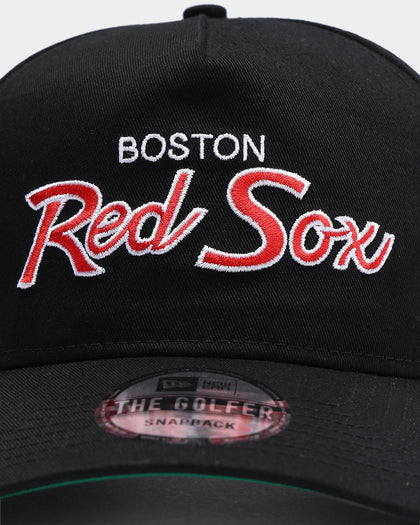 New Era Boston Red Sox Coach Script Old Golfer Snapback Black