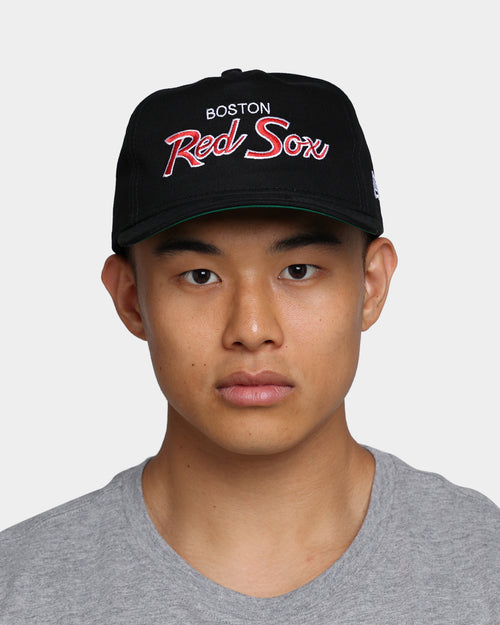 New Era Boston Red Sox Coach Script Old Golfer Snapback Black