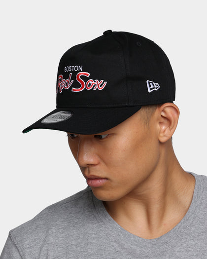 New Era Boston Red Sox Coach Script Old Golfer Snapback Black