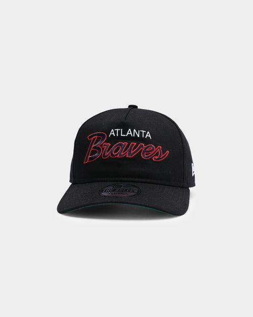 New Era Atlanta Braves Coach Script Old Golfer Snapback Black