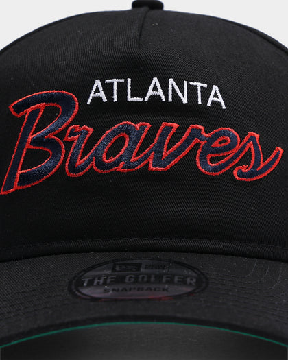 New Era Atlanta Braves Coach Script Old Golfer Snapback Black