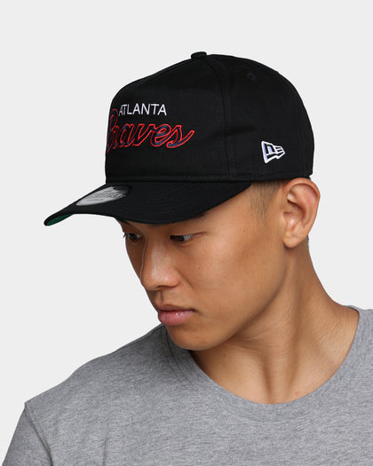 New Era Atlanta Braves Coach Script Old Golfer Snapback Black