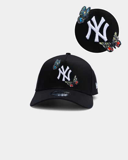 New Era New York Yankees "Butterfly Logo" 9FORTY A-Frame Snapback Black