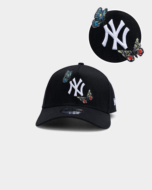 New Era New York Yankees "Butterfly Logo" 9FORTY A-Frame Snapback Black
