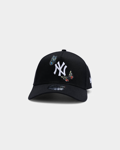New Era New York Yankees "Butterfly Logo" 9FORTY A-Frame Snapback Black