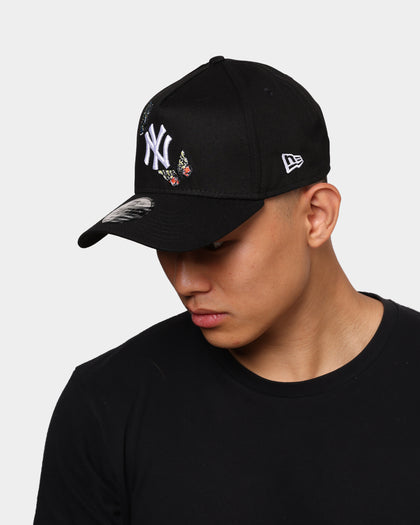 New Era New York Yankees "Butterfly Logo" 9FORTY A-Frame Snapback Black
