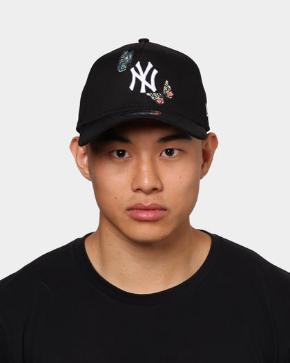 New Era New York Yankees "Butterfly Logo" 9FORTY A-Frame Snapback Black