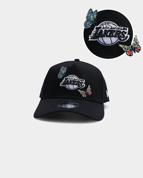 New Era Los Angeles Lakers "Butterfly Logo" 9FORTY A-Frame Snapback Black