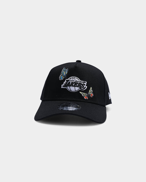 New Era Los Angeles Lakers "Butterfly Logo" 9FORTY A-Frame Snapback Black