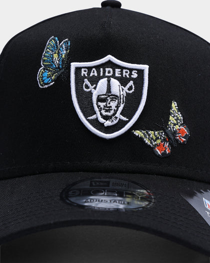 New Era Raiders "Butterfly Logo" 9FORTY A-Frame Snapback Black