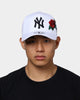New Era New York Yankees 'Rose Emblem'  9FORTY A-Frame Snapback White/Black