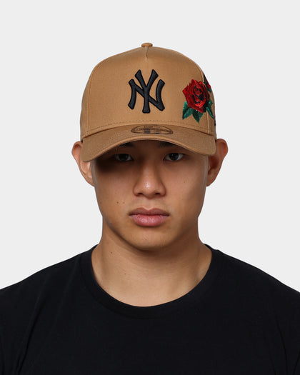 New Era New York Yankees 'Rose Emblem' 9FORTY A-Frame Snapback Wheat/Black