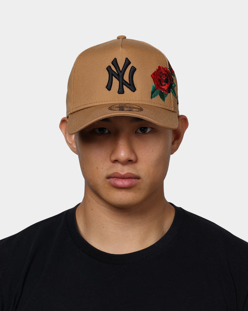 New Era New York Yankees 'Rose Emblem' 9FORTY A-Frame Snapback Wheat/Black