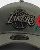 New Era Los Angeles Lakers Rose Hit 9FORTY A-Frame Snapback Olive/Black