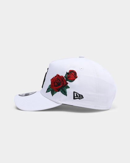 New Era Los Angeles Dodgers 'Rose Emblem' 9FORTY A-Frame Snapback White/Black