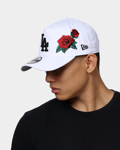 New Era Los Angeles Dodgers 'Rose Emblem' 9FORTY A-Frame Snapback White/Black