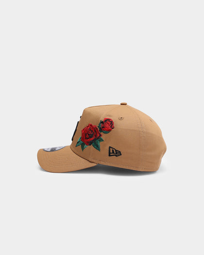 New Era Los Angeles Dodgers 'Rose Emblem' 9FORTY A-Frame Snapback Wheat/Black